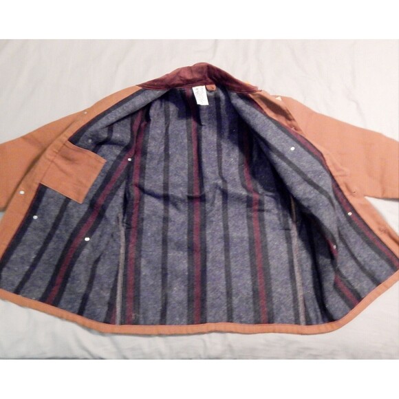 Carhartt Jacket Men's 42 Brown Duck Blanket Lined Deadstock 6BLC Tags (1) - Picture 10 of 15